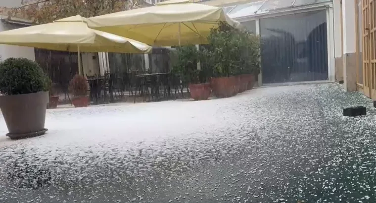 Brzo i žestoko: Tuča veličine lje&scaron;njaka poharala hrvatsku metropolu