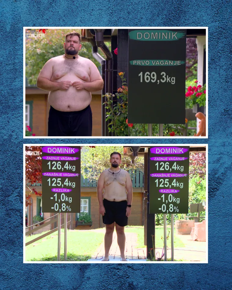 Pogledajte kako su finalisti izgledali na prvom, a kako na posljednjem vaganju