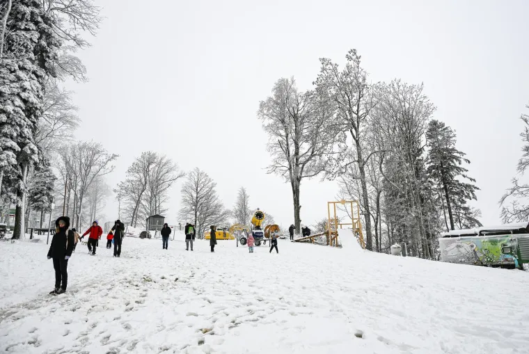 Snijeg prekrio Sljeme i stvorio pravi zimski ugođaj, građani napokon dočekali da upogone sanjke