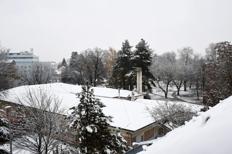 Sisak se probudio u snijegu! Ulice, krovovi i gradski parkovi pod bijelim prekrivačem