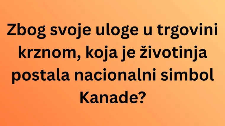 Koje su životinje nacionalni simboli ovih država? Pazi! Pitanja su zahtjevna