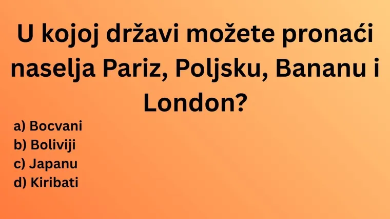 Samo će hodajuće enciklopedije znati odgovore na ova &scaron;a&scaron;ava pitanja, svaka čast ako i&scaron;ta pogodite