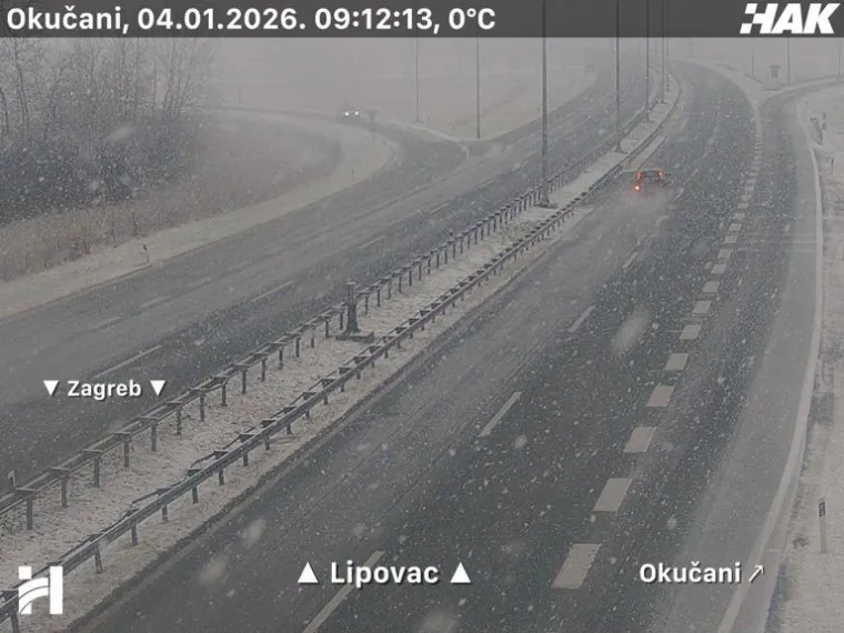 Pogledajte prizore snijega i leda na cestama diljem Hrvatske: Dvije nesreće na A3!