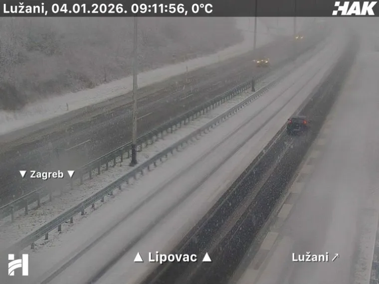 Pogledajte prizore snijega i leda na cestama diljem Hrvatske: Dvije nesreće na A3!