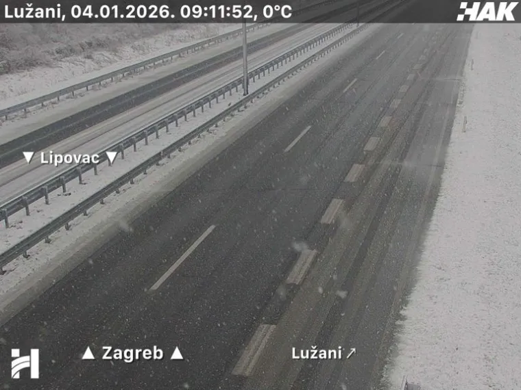 Pogledajte prizore snijega i leda na cestama diljem Hrvatske: Dvije nesreće na A3!