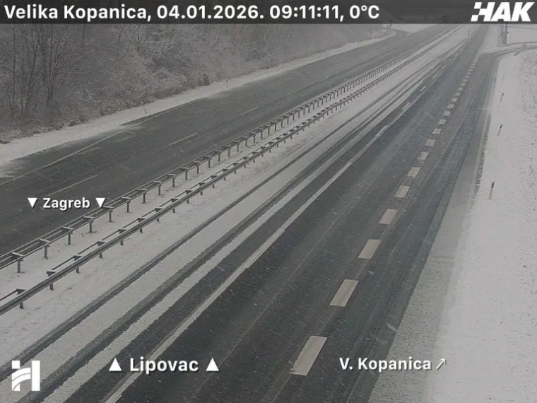 Pogledajte prizore snijega i leda na cestama diljem Hrvatske: Dvije nesreće na A3!