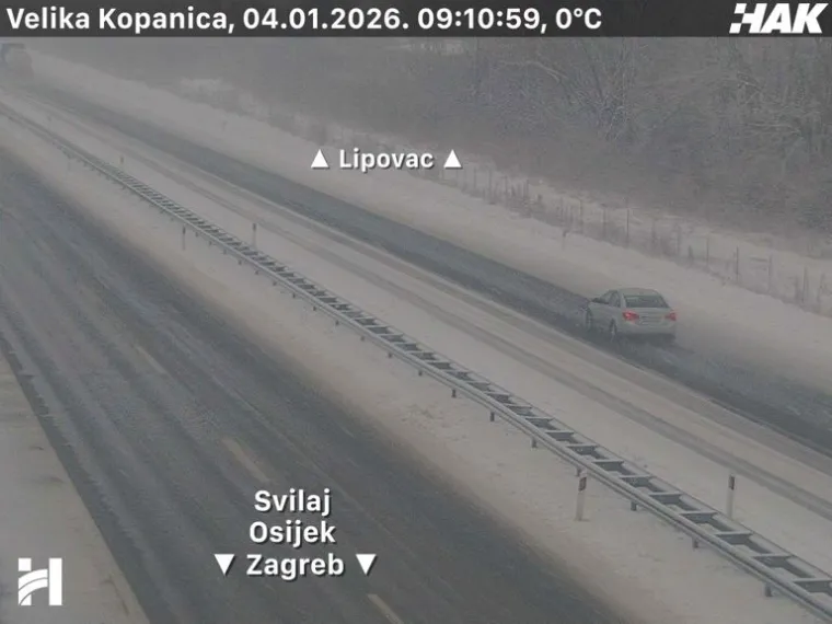 Pogledajte prizore snijega i leda na cestama diljem Hrvatske: Dvije nesreće na A3!