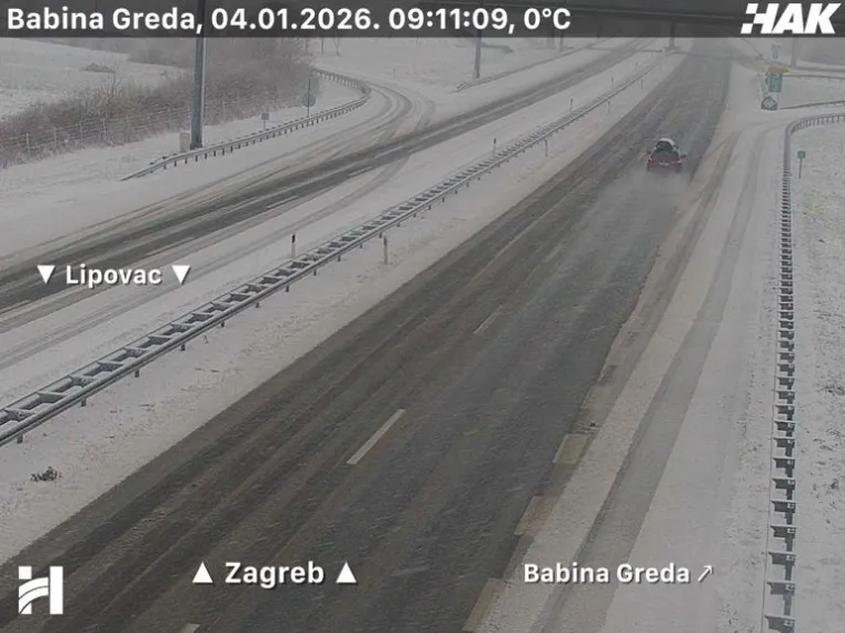 Pogledajte prizore snijega i leda na cestama diljem Hrvatske: Dvije nesreće na A3!