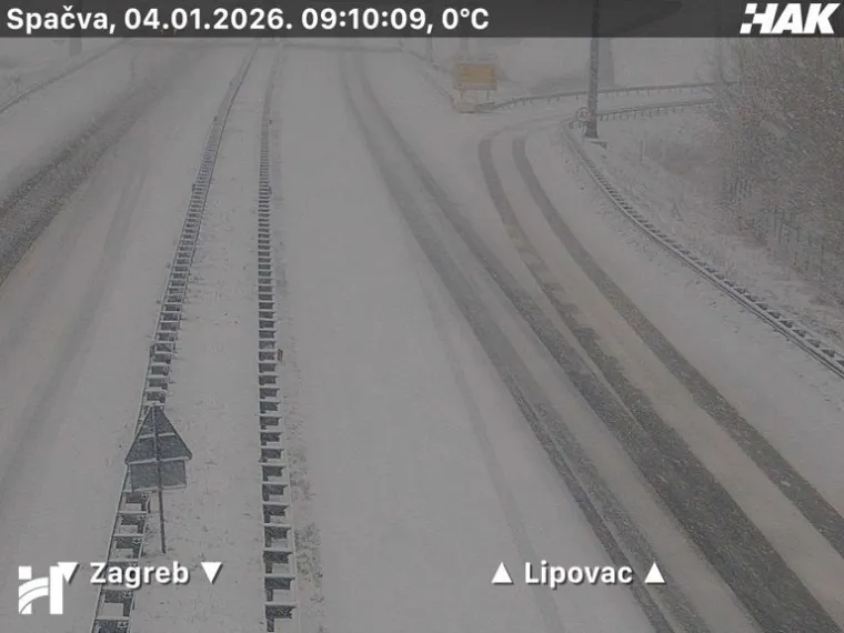 Pogledajte prizore snijega i leda na cestama diljem Hrvatske: Dvije nesreće na A3!