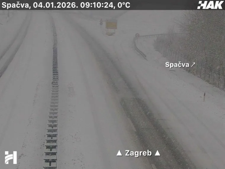 Pogledajte prizore snijega i leda na cestama diljem Hrvatske: Dvije nesreće na A3!