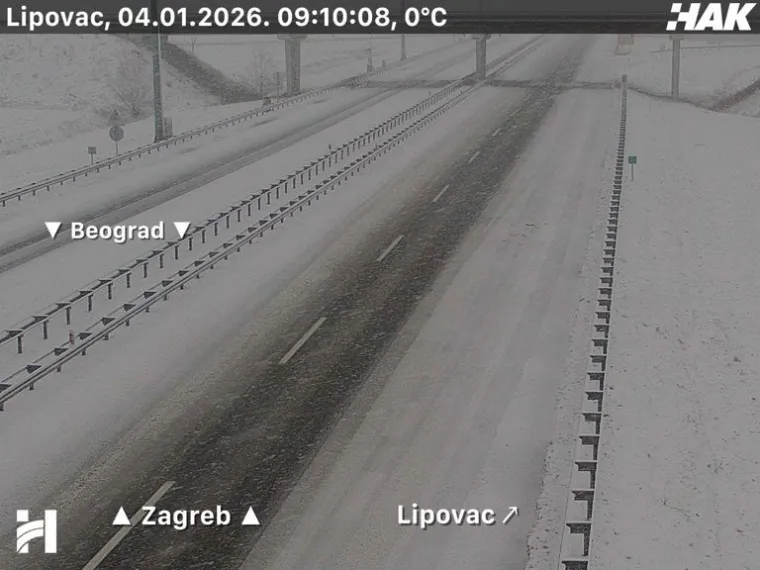 Pogledajte prizore snijega i leda na cestama diljem Hrvatske: Dvije nesreće na A3!