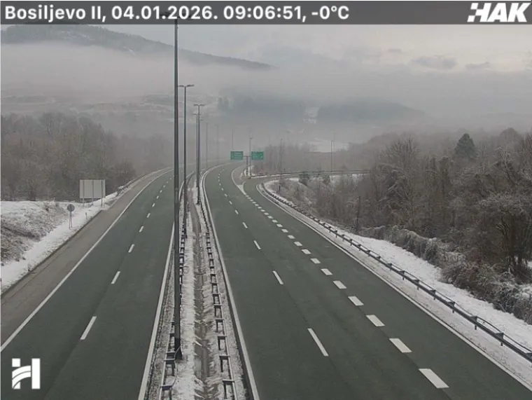 Pogledajte prizore snijega i leda na cestama diljem Hrvatske: Dvije nesreće na A3!