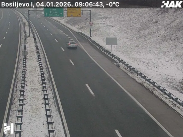 Pogledajte prizore snijega i leda na cestama diljem Hrvatske: Dvije nesreće na A3!