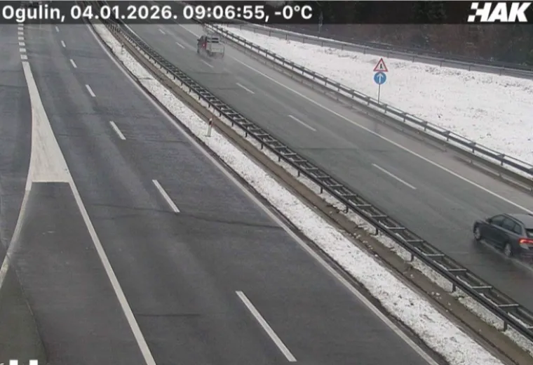 Pogledajte prizore snijega i leda na cestama diljem Hrvatske: Dvije nesreće na A3!