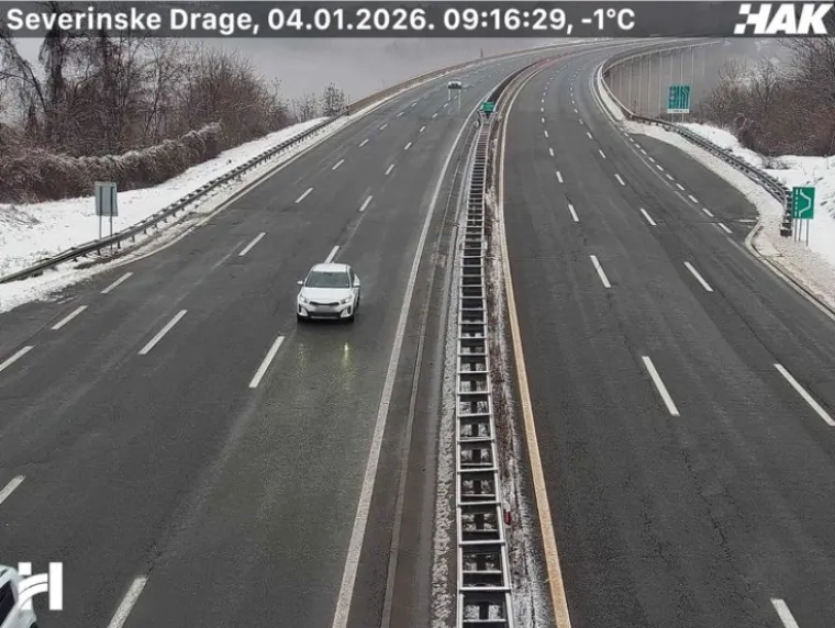 Pogledajte prizore snijega i leda na cestama diljem Hrvatske: Dvije nesreće na A3!