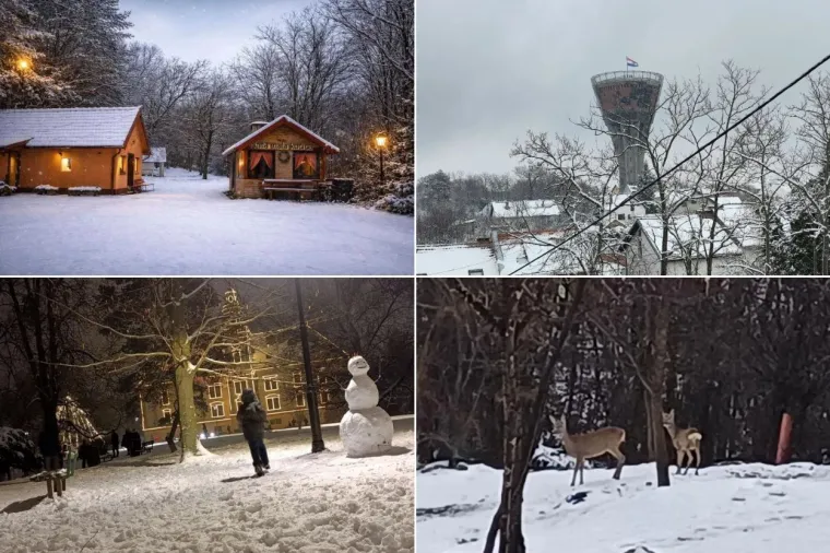 Idilični prizori diljem Hrvatske: Je li snijeg stigao i u va&scaron; kraj?