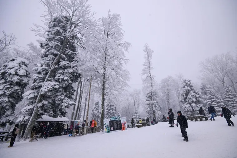 Dok se jedni sanjkanju, drugi zapeli na putu do gore: Pogledajte prizore sa Sljemena