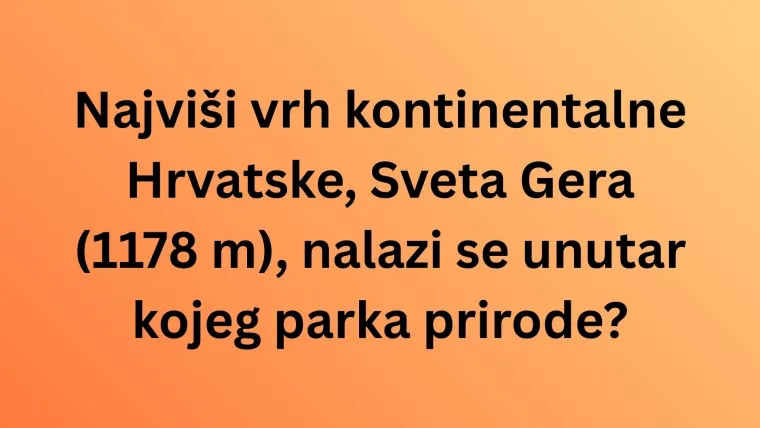 Samo će veliki genijalci znati ove činjenice o parkovima prirode Hrvatske: Isku&scaron;aj se na kvizu