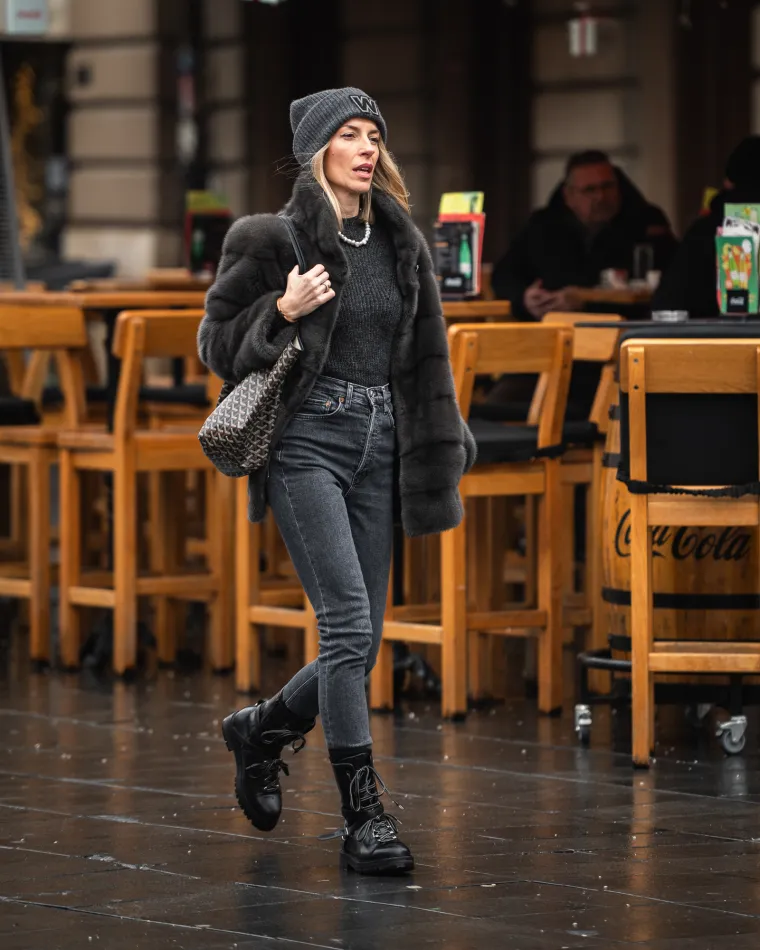 Dame u Zagrebu su se pripremile za hladnoću: Zasjale na &scaron;pici u crnom od glave do pete