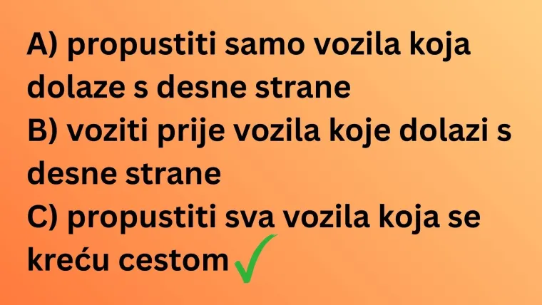 Svaki vozač mora točno rije&scaron;iti prometna raskrižja: Ako na nekom pogrije&scaron;i&scaron;, vrati dozvolu