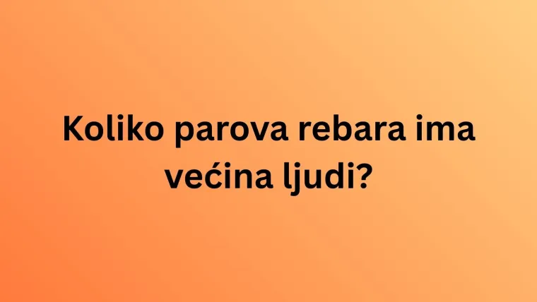 Jesi li stručnjak koji zna sve o ljudskom tijelu? Provjeri na ovim zahtjevnim pitanjima