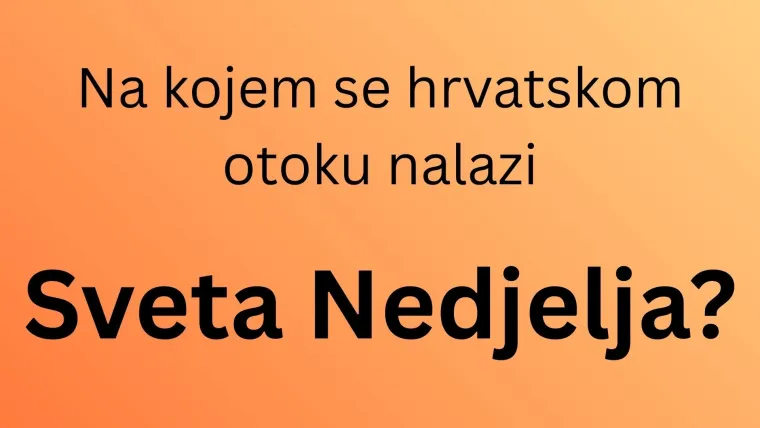 Samo će stručnjaci o hrvatskoj obali znati na kojim se otocima nalaze ova naselja
