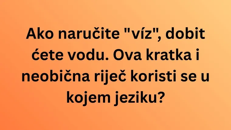 Genijalci sigurno mogu prepoznati europski jezik po samo jednoj riječi