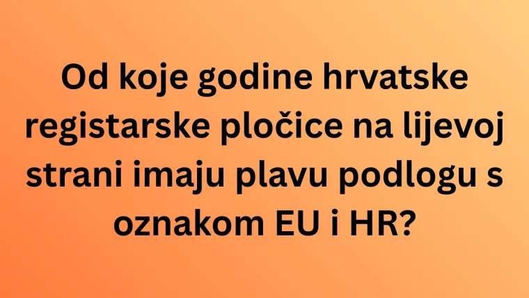 Ako si ekspert znat će&scaron; registarske oznake hrvatskih gradova, ali pazi jer se lako poskliznuti