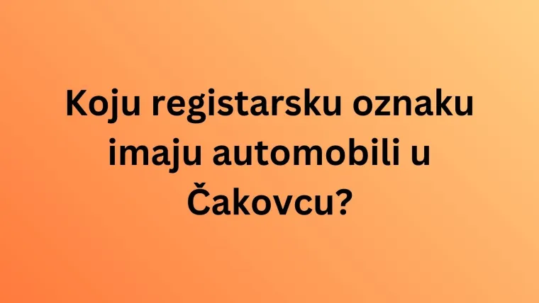 Ako si ekspert znat će&scaron; registarske oznake hrvatskih gradova, ali pazi jer se lako poskliznuti