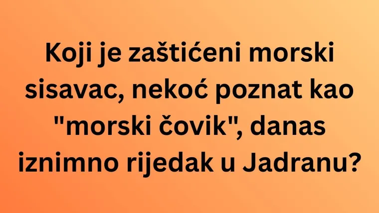 Ako voli&scaron; geografiju sigurno će&scaron; rasturiti na kvizu o Jadranskom moru: Neka pitanja su ba&scaron; opaka