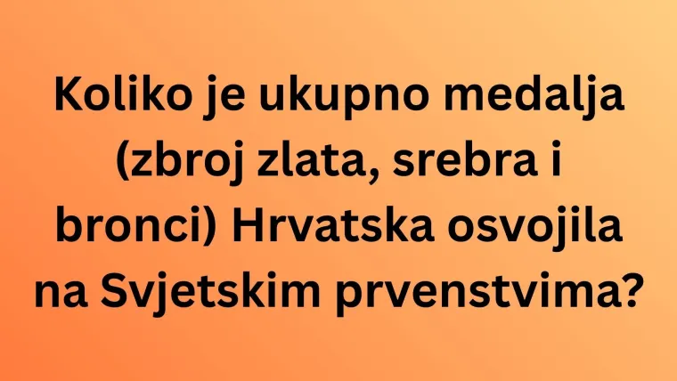 Sjećate li se osvojenih medalja hrvatske rukometne reprezentacije? Rijetki će imati sve točno