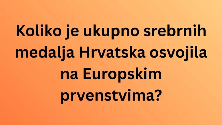 Sjećate li se osvojenih medalja hrvatske rukometne reprezentacije? Rijetki će imati sve točno
