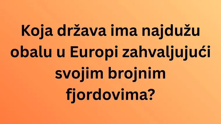 Mora&scaron; biti veliki genijalac da rasturi&scaron; sva pitanja o državama Europe: Teže je nego &scaron;to misli&scaron;