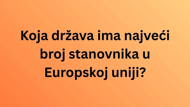 Mora&scaron; biti veliki genijalac da rasturi&scaron; sva pitanja o državama Europe: Teže je nego &scaron;to misli&scaron;