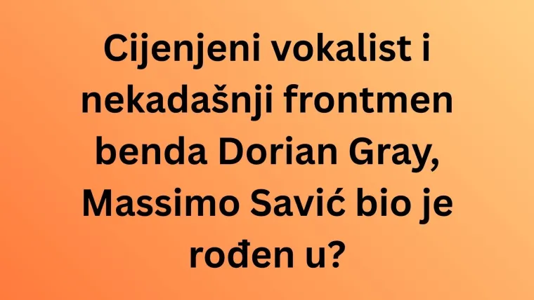 Mora&scaron; biti genijalac da zna&scaron; ba&scaron; sve rodne gradove ovih hrvatskih pjevača i pjevačica