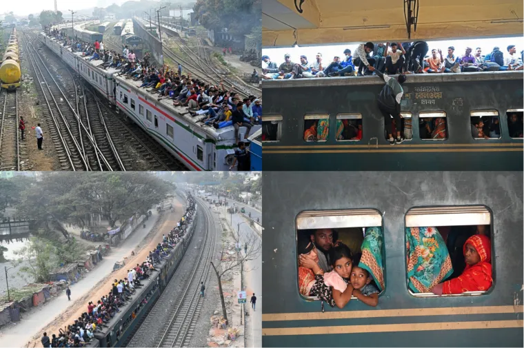 Da, ovo su prizori ljudi koji žele izaći na birali&scaron;ta! Pretrpani vlakovi, građani po krovovima...