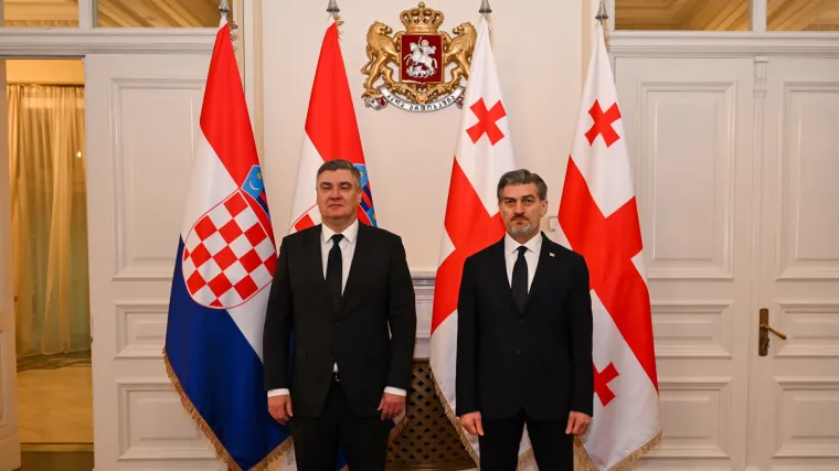 Pogledajte kako su Milanovića dočekali u Gruziji: Crveni tepih, postrojeni vojnici...