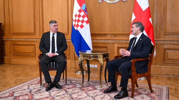 Pogledajte kako su Milanovića dočekali u Gruziji: Crveni tepih, postrojeni vojnici...