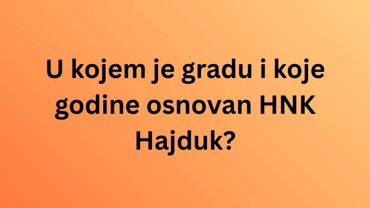 Samo će pravi navijači HNK Hajduka imati sve točno na ovom kvizu: Dokaži da si među njima