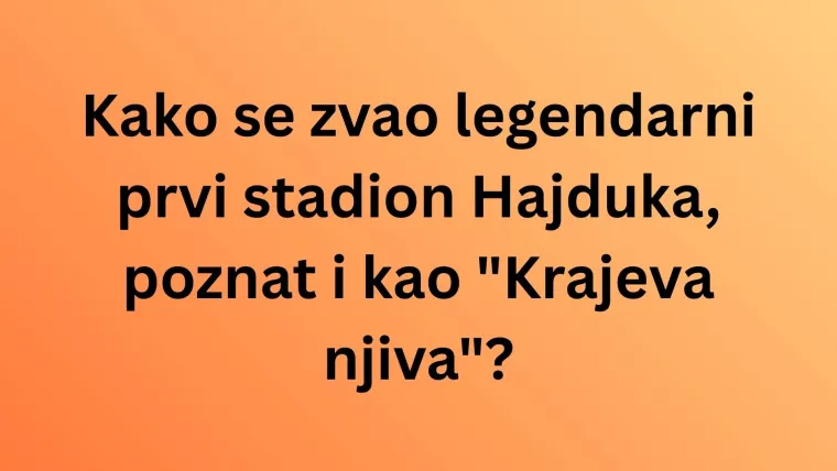 Samo će pravi navijači HNK Hajduka imati sve točno na ovom kvizu: Dokaži da si među njima