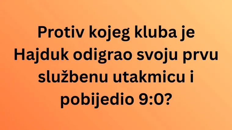 Samo će pravi navijači HNK Hajduka imati sve točno na ovom kvizu: Dokaži da si među njima