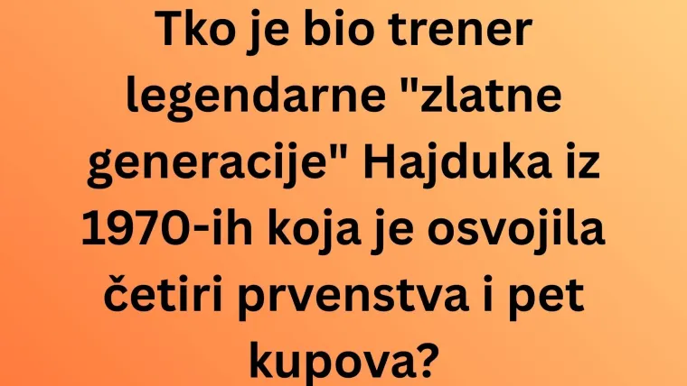 Samo će pravi navijači HNK Hajduka imati sve točno na ovom kvizu: Dokaži da si među njima