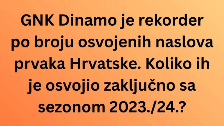 Samo će pravi navijači imati sve točne odgovore o GNK Dinamu: Dokaži da si sveznalica na kvizu