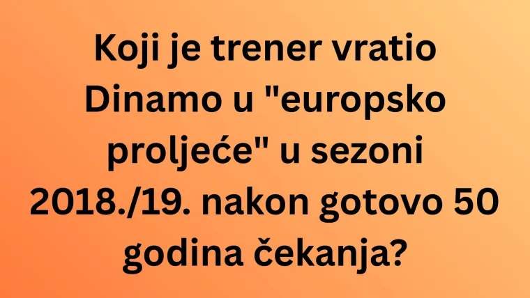 Samo će pravi navijači imati sve točne odgovore o GNK Dinamu: Dokaži da si sveznalica na kvizu