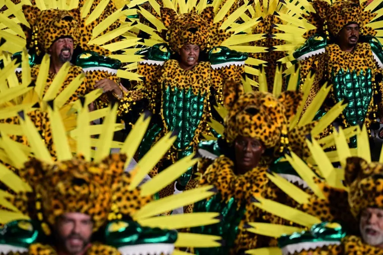 Samo za 'najhrabije'! &Scaron;areno perje prekrilo je sve osim zanosnih oblina najljep&scaron;ih Brazilki