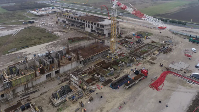 Spektakularni prizori budućeg doma hrvatskog nogometa: Gotovi su svi armiranobetonski radovi