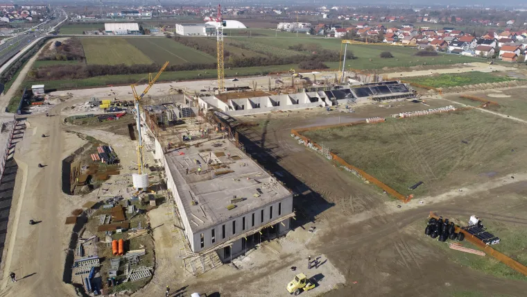 Spektakularni prizori budućeg doma hrvatskog nogometa: Gotovi su svi armiranobetonski radovi