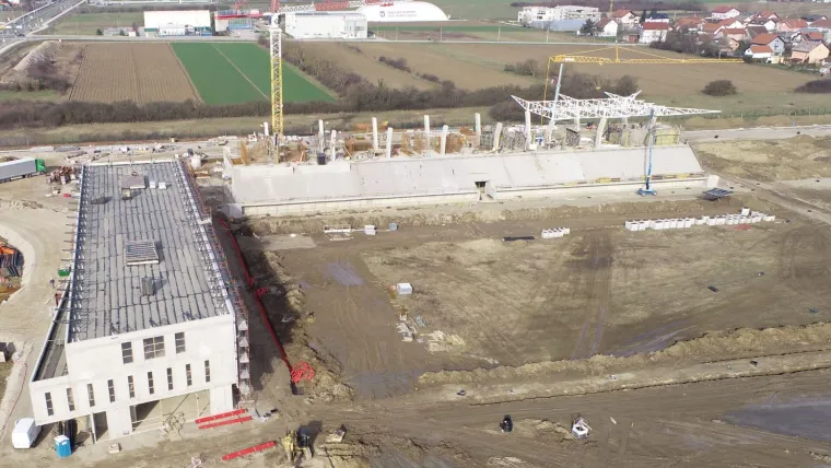 Spektakularni prizori budućeg doma hrvatskog nogometa: Gotovi su svi armiranobetonski radovi