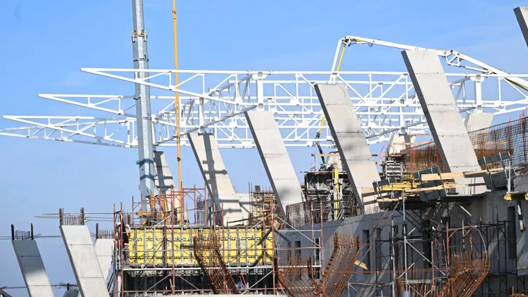 Spektakularni prizori budućeg doma hrvatskog nogometa: Gotovi su svi armiranobetonski radovi