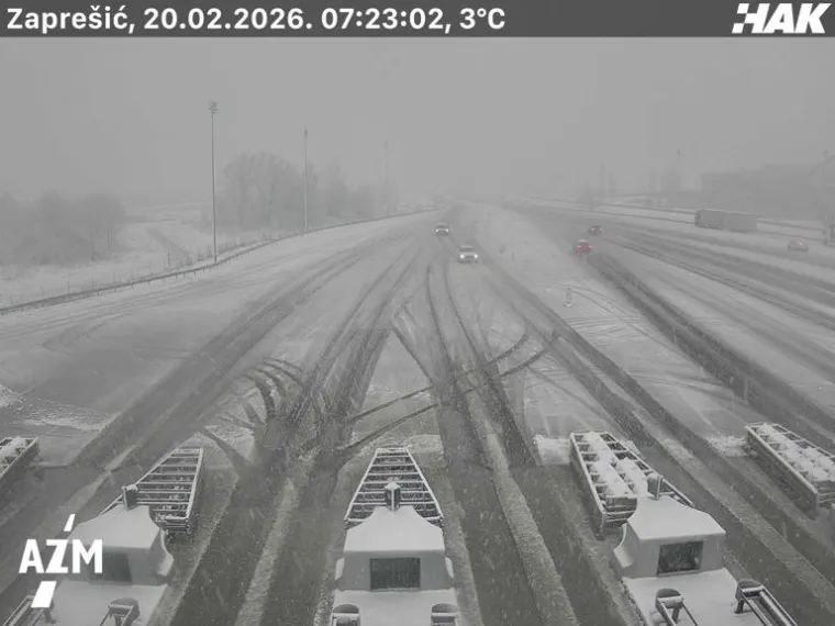 Snijeg zabijelio autoceste: Nesreća na A2, zimski uvjeti stvaraju probleme